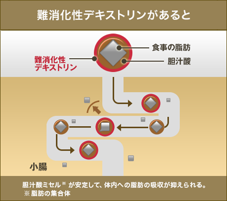 難消化性デキストリンがあると
